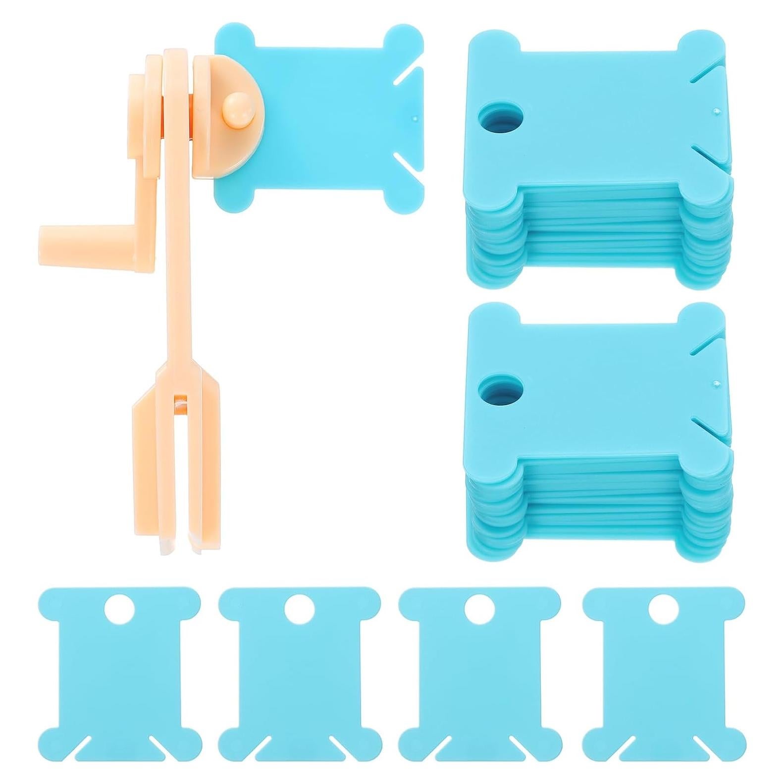 Bobinas de Hilo de Bordado HARFINGTON 100 Pcs Azul