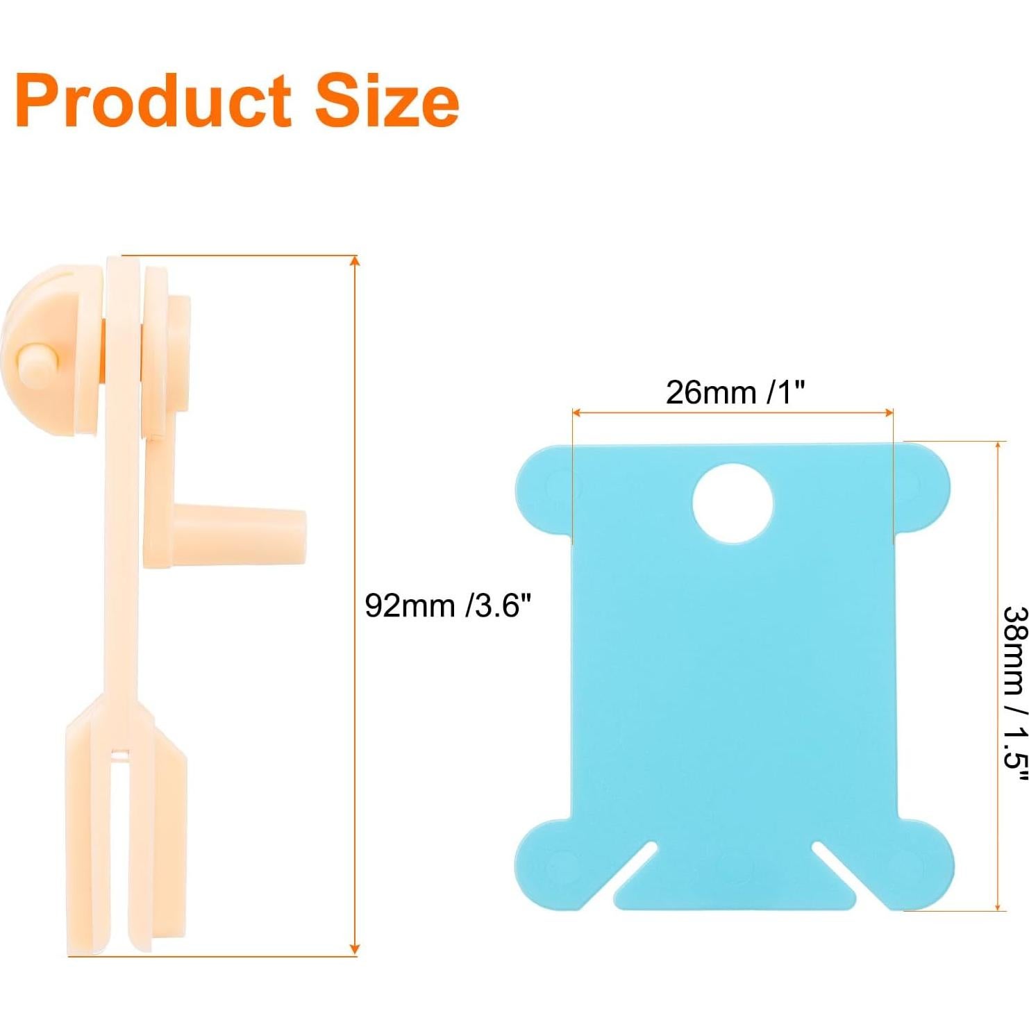 Bobinas de Hilo de Bordado HARFINGTON 100 Pcs Azul