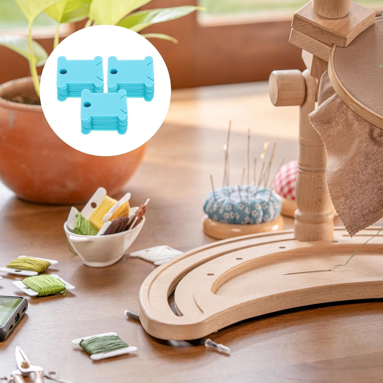 Bobinas de Hilo de Bordado HARFINGTON 100 Pcs Azul