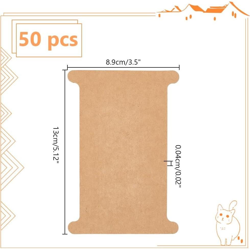 Organizador de Cinta PH PandaHall 50pcs 13x8.9cm Cartón