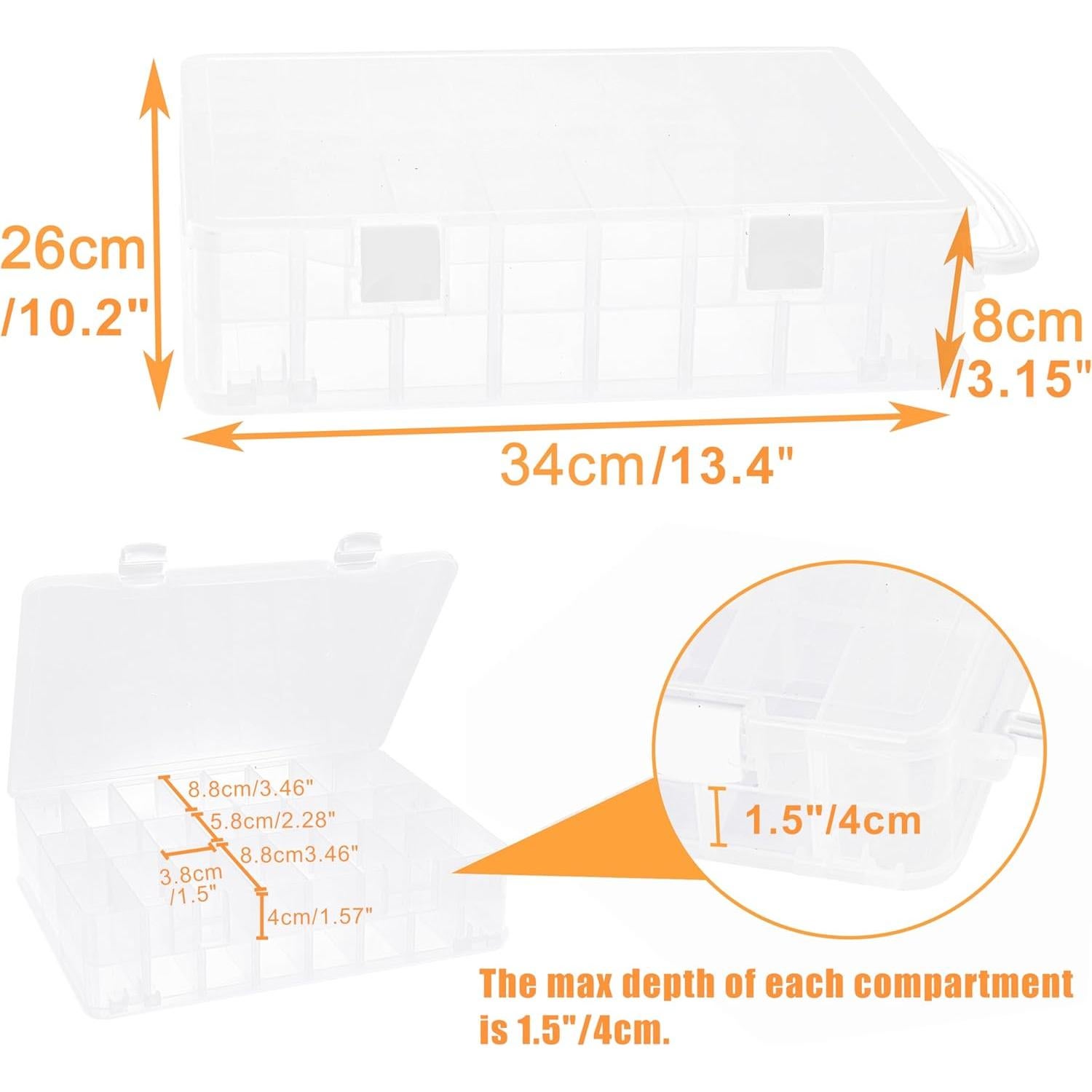 Caja de Almacenamiento Doble Cara New brothread 48 Compartimentos