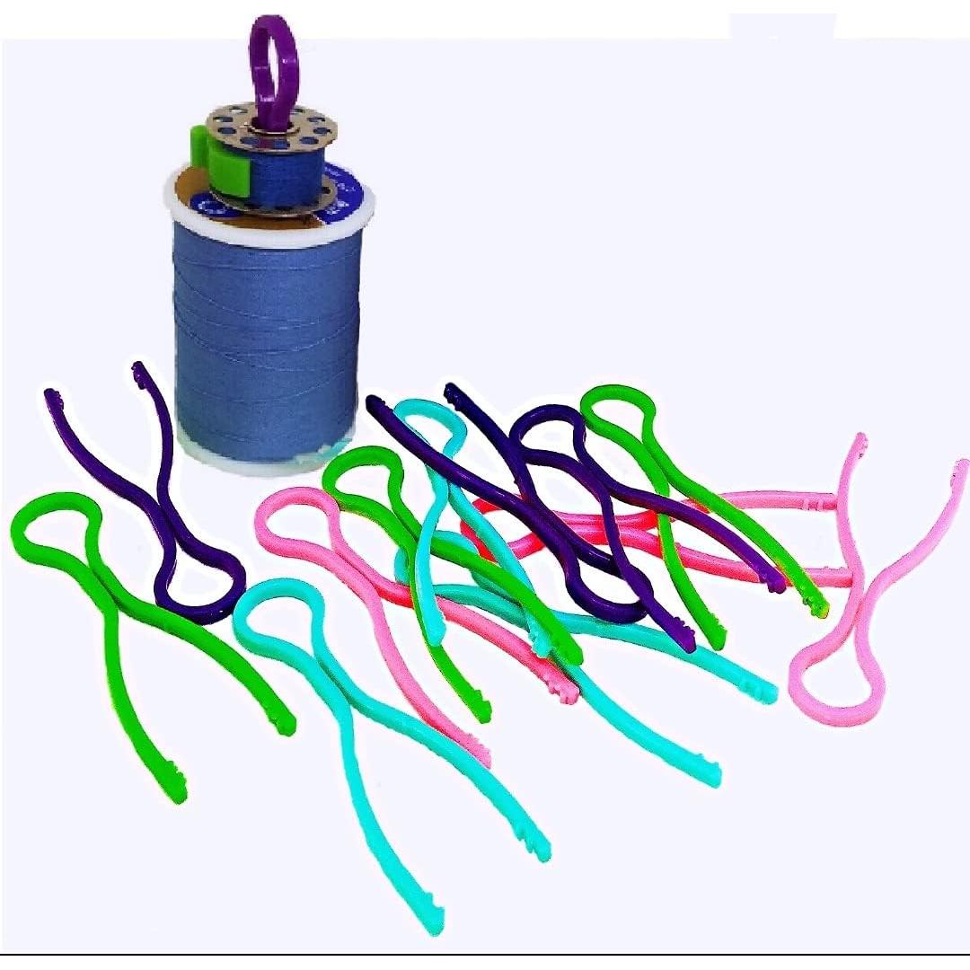 Juego de 36 Sujetadores de Bobinas PeavyTailor - Clips Organizador de Hilo