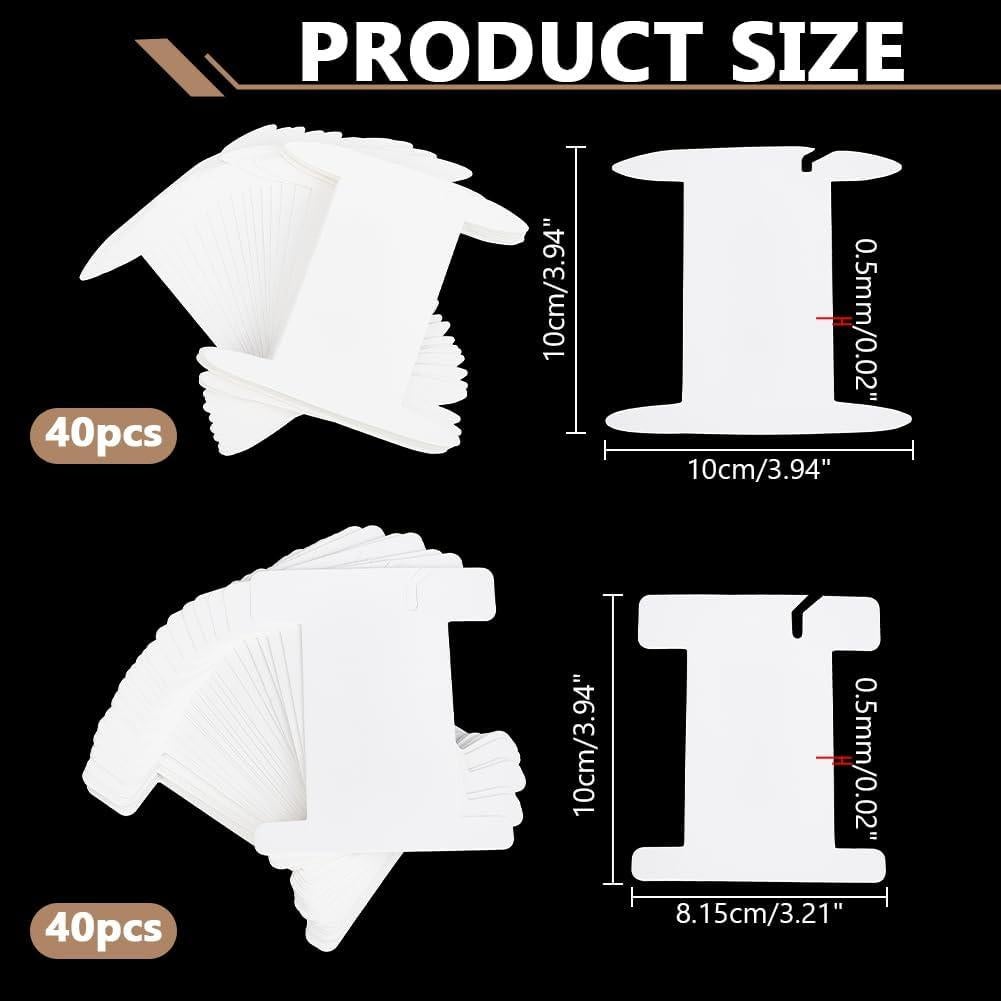 Bobinas de Cinta PH PandaHall 80PCS Organizador Hilo 8.15cm