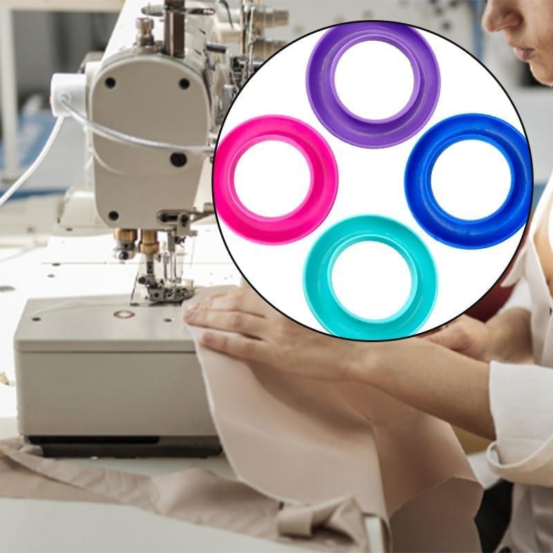 Juego de 4 Soportes de Bobinas de Goma - Organizador de Hilo