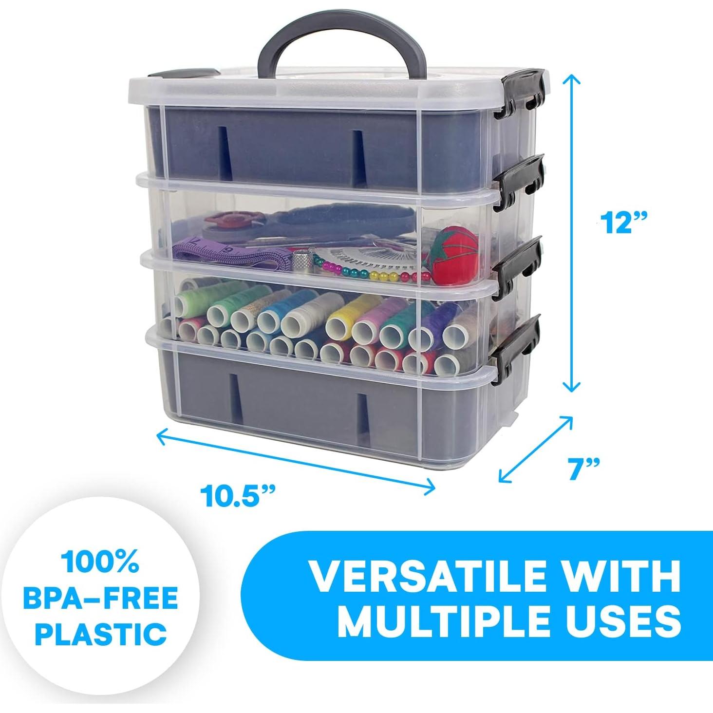 Contenedor de Almacenamiento Apilable Bins & Things - Gris