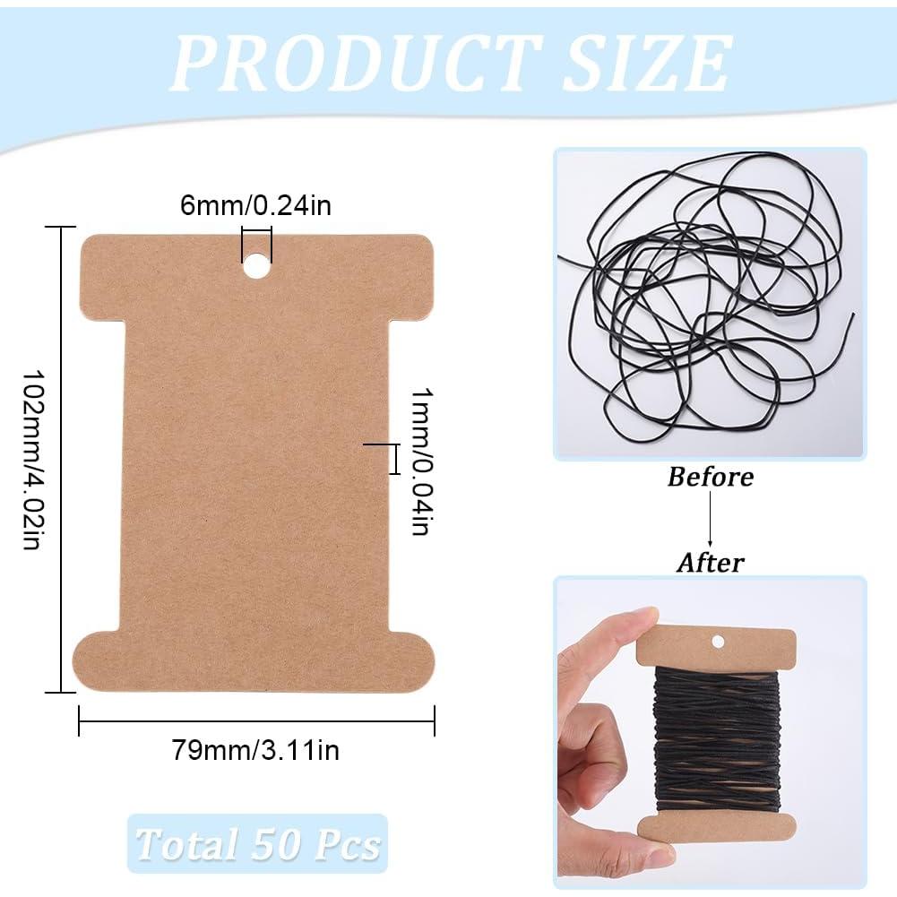 Bobinas de Cartón SUNNYCLUE 50 Pcs para Manualidades DIY