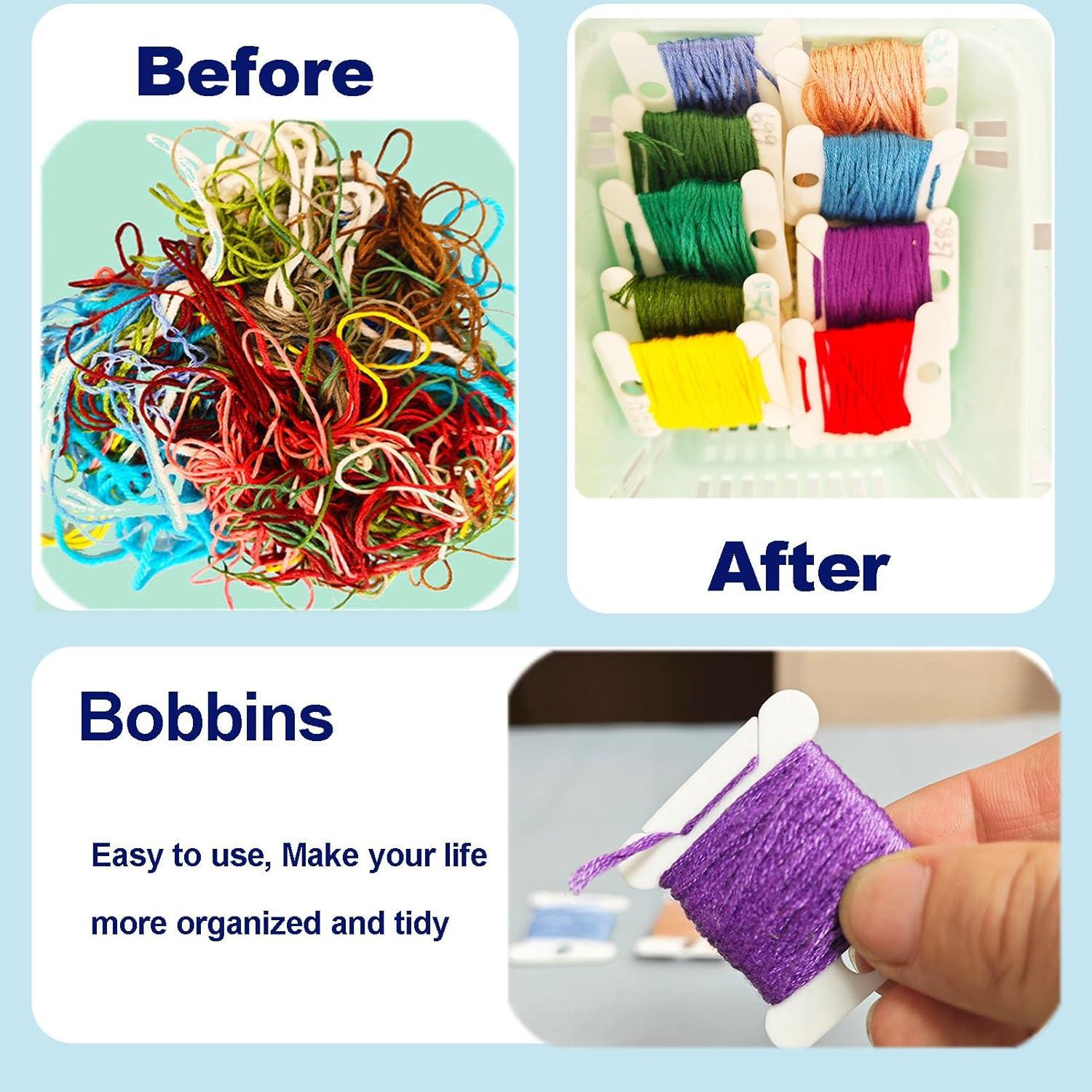 Bobinas de Plástico Fokanlo 700 Piezas para Hilo Bordado