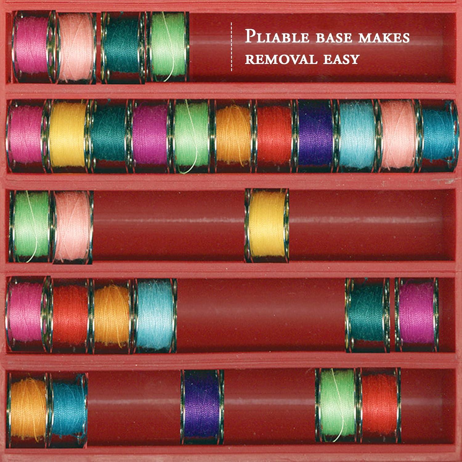 BobbinSaver 2 Jumbo Rojo - Soporta 70 Bobinas de Hilo