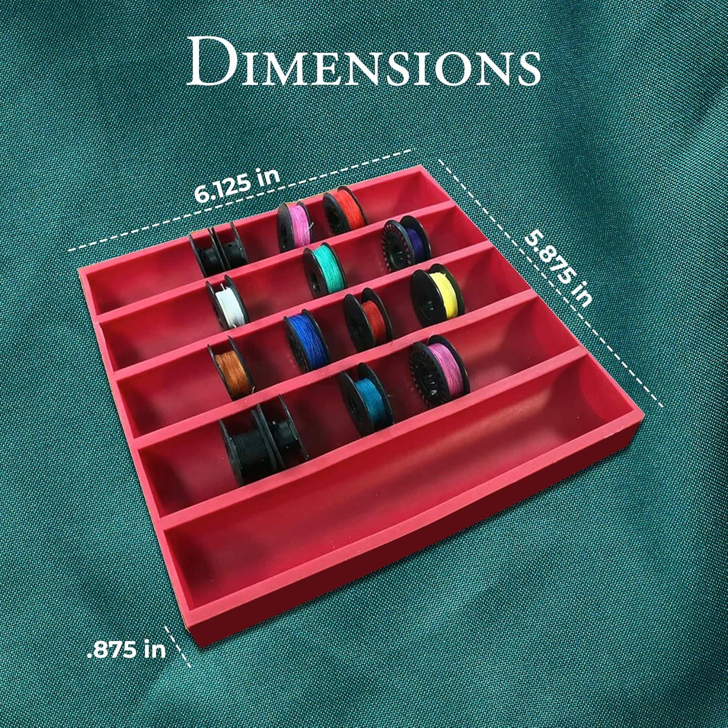 BobbinSaver 2 Jumbo Rojo - Soporta 70 Bobinas de Hilo