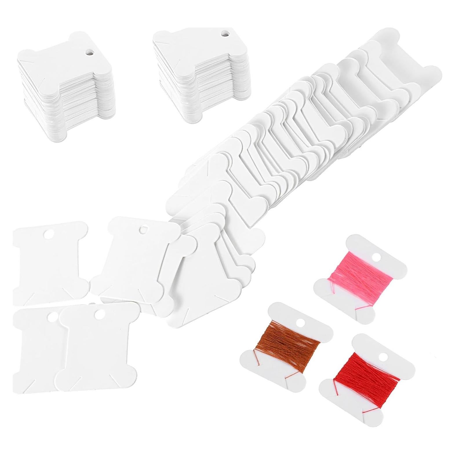 200 Bobinas de Hilo de Bordado FdcLixuvol Cartón Ecológico