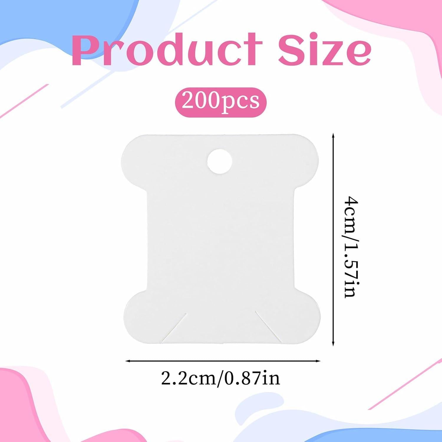 200 Bobinas de Hilo de Bordado FdcLixuvol Cartón Ecológico