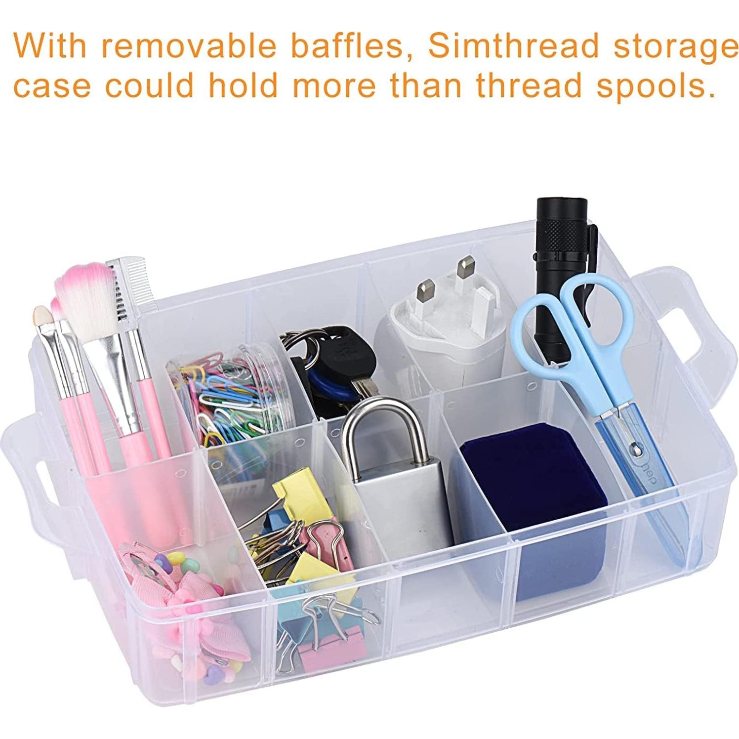 Kit de Hilo de Bordado Simthread 63 Colores 500m con Caja