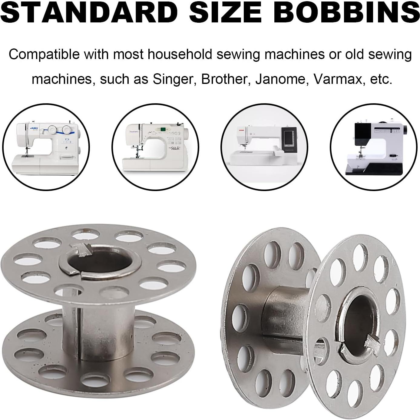 Bobinas de Máquina de Coser Kidoom 28 PCS Metal Estándar