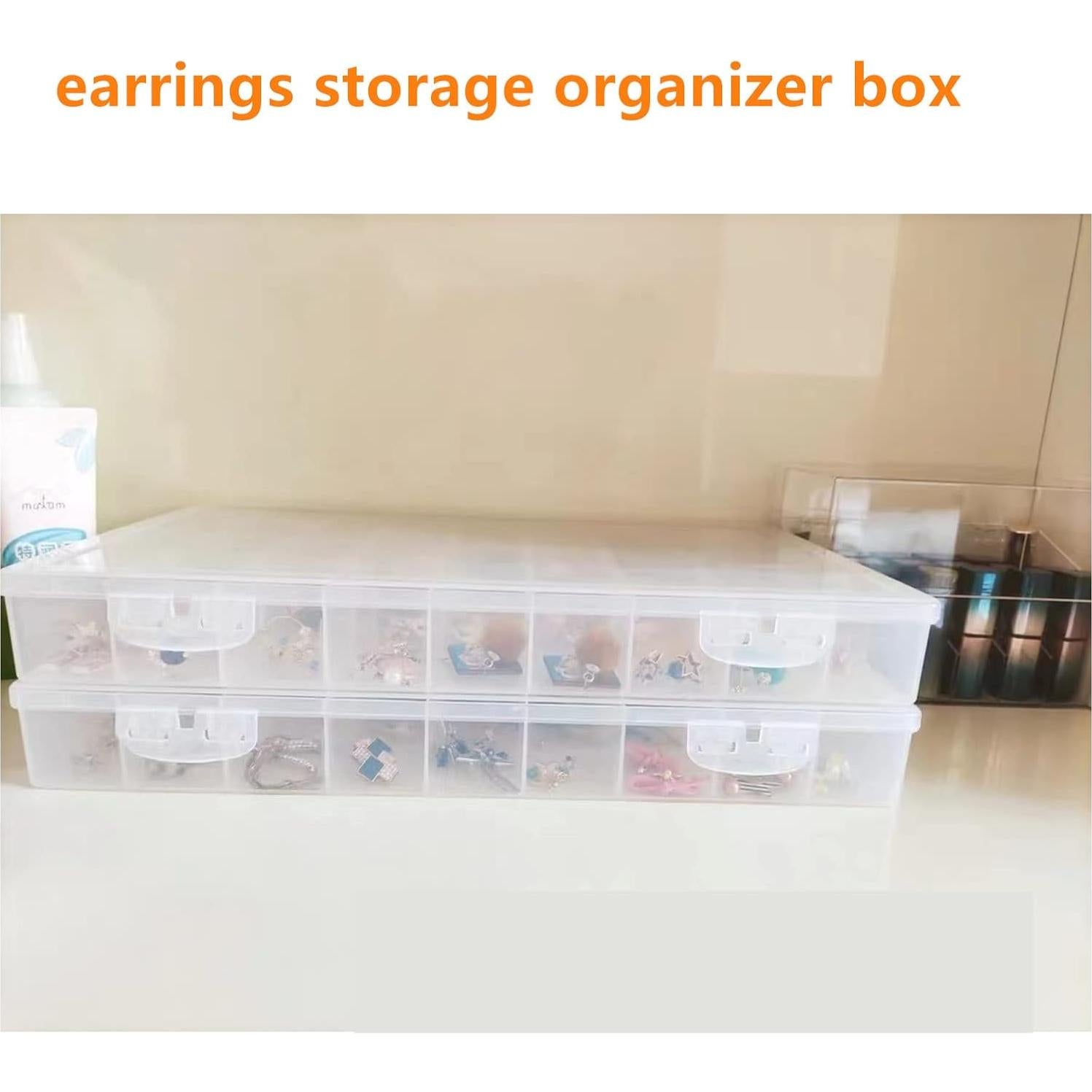 Caja Organizadora de Plástico Feadily 36 Rejillas 37.8x23.4cm