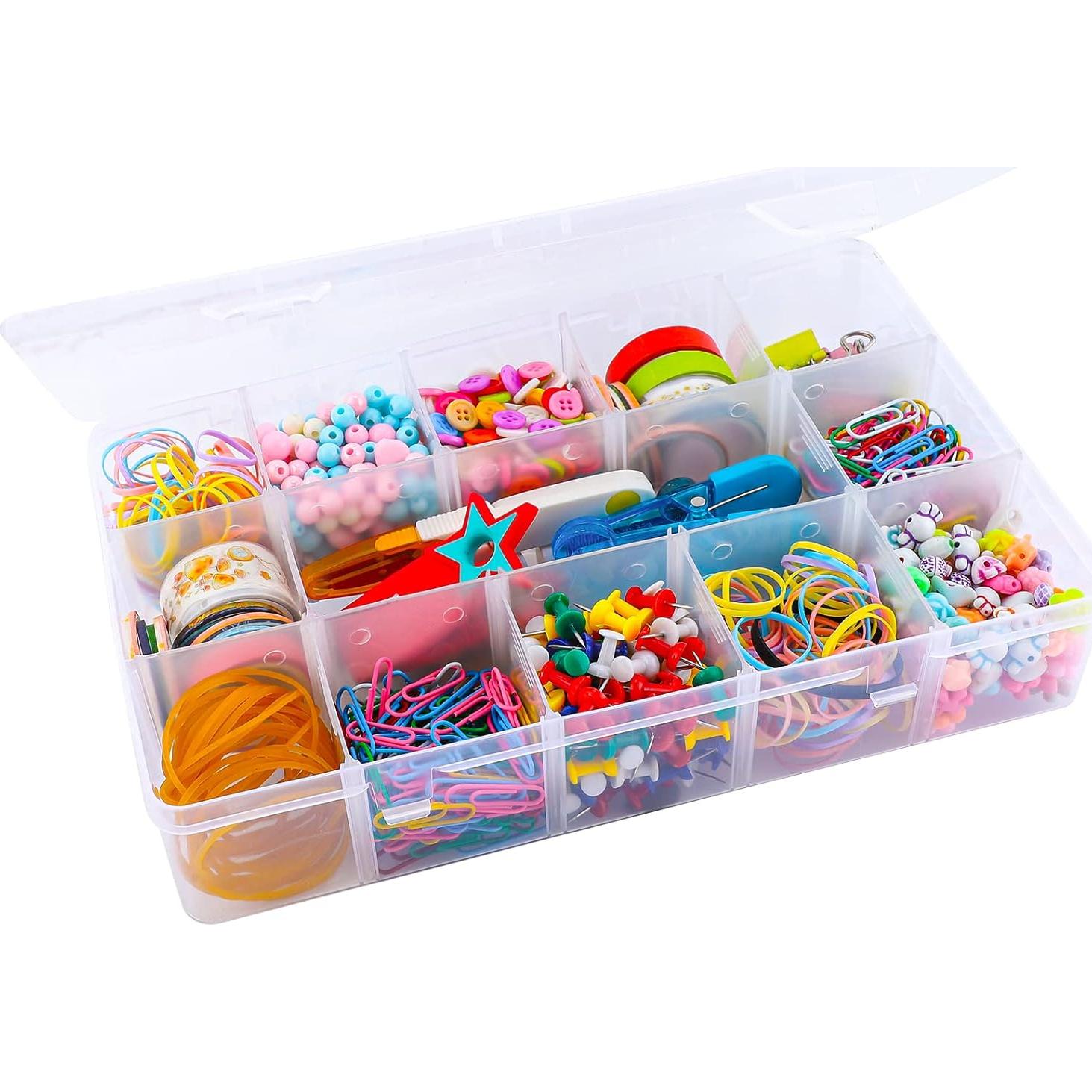 Caja Organizadora de Plástico Exptolii 15 Compartimentos 28x16 cm