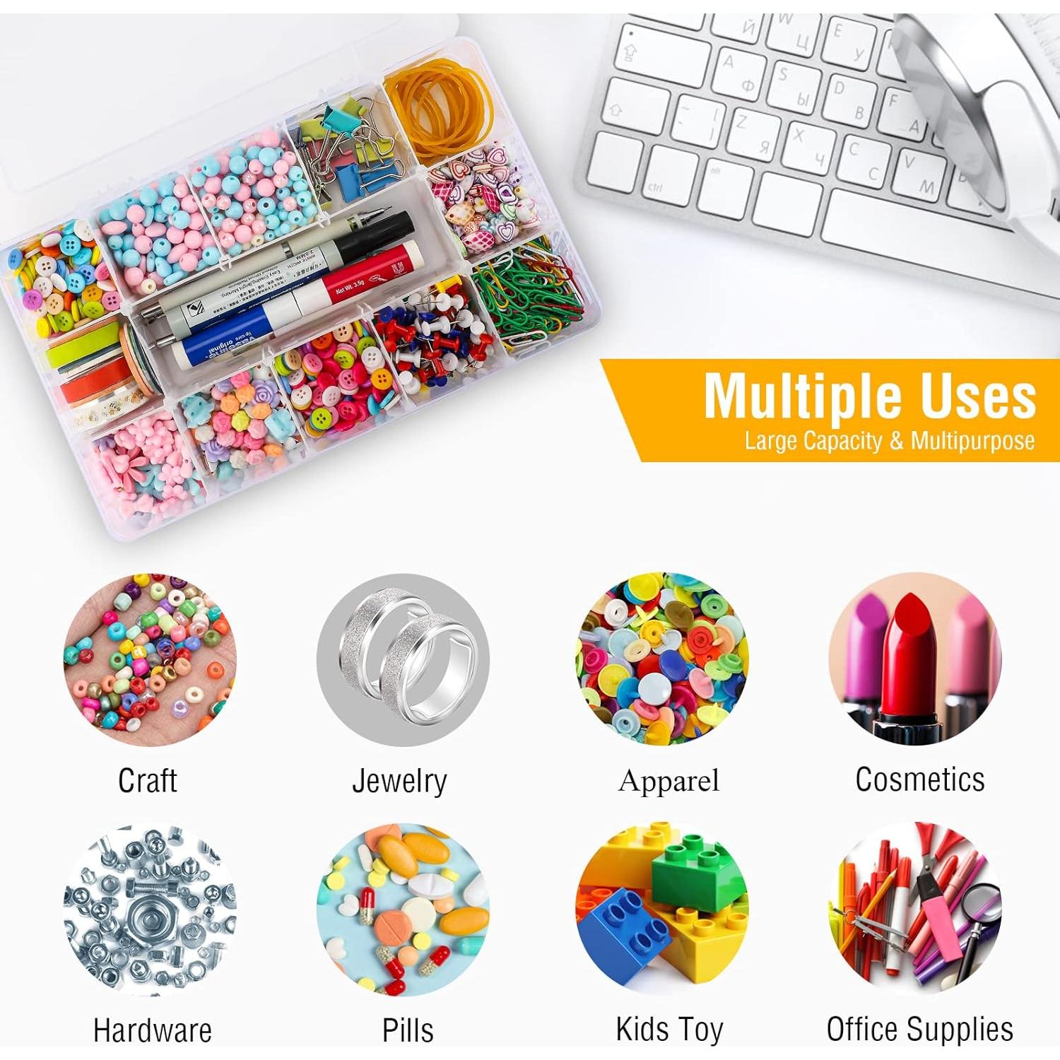 Caja Organizadora de Plástico Exptolii 15 Compartimentos 28x16 cm