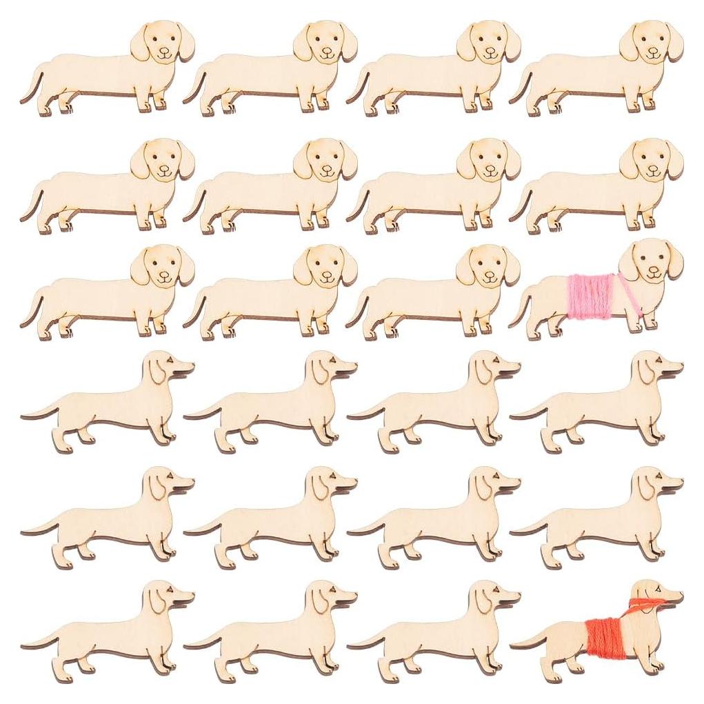 Bobinas de Hilo de Madera NBEADS 24 Pcs Animales DIY