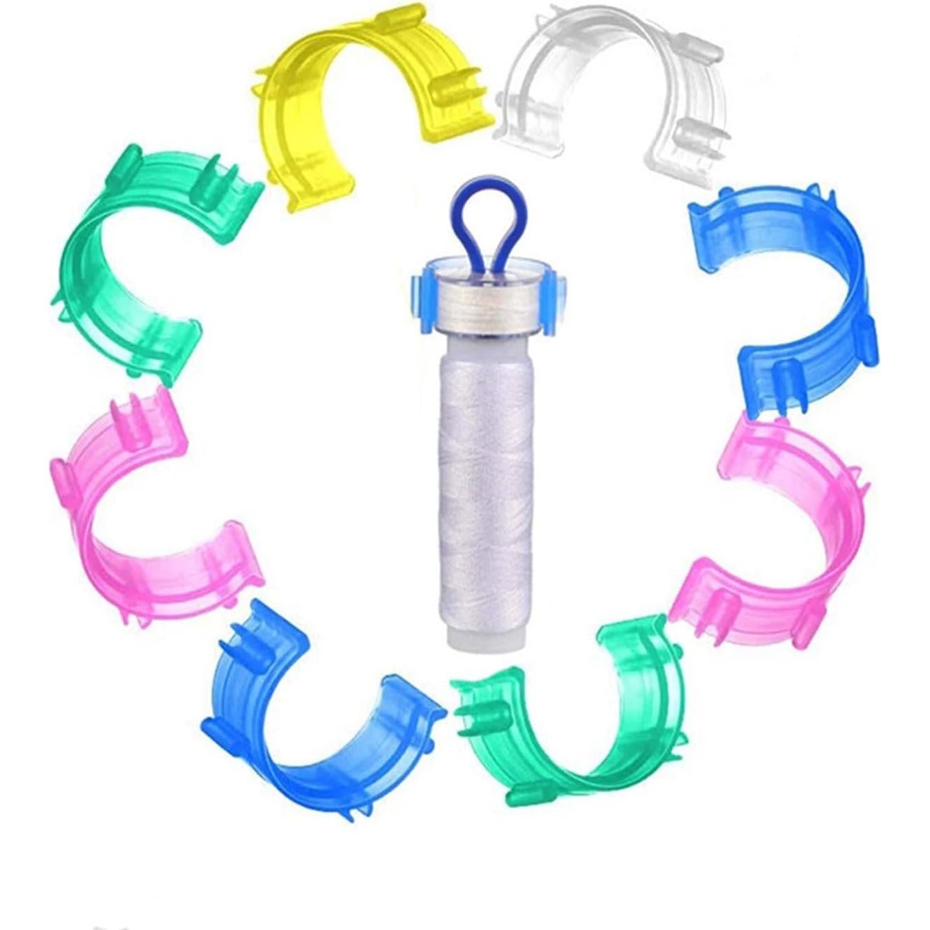 20 Clips Sujetadores de Bobinas de Hilo KIIFENG - Organizador de Costura