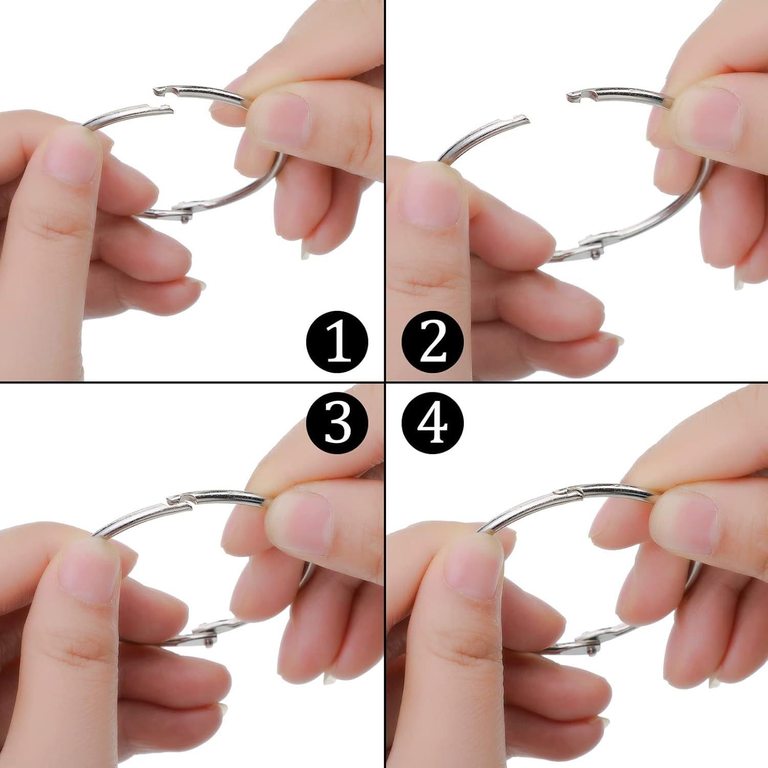 Bolsas Organizadoras de Hilo Geyee 200 Pcs con Anillos 5.08 cm