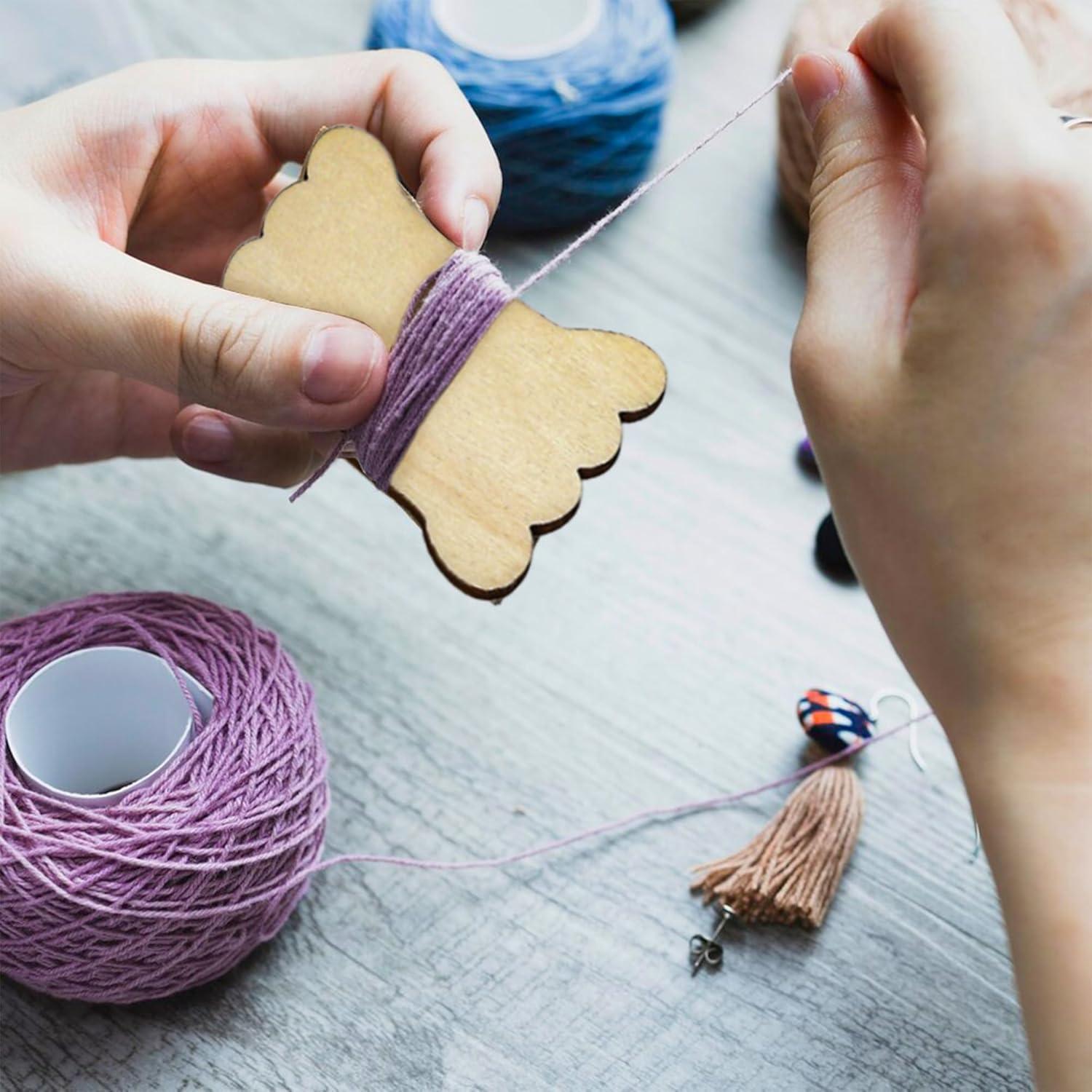 100 Bobinas de Hilo de Madera Marsrut para Costura 5.4x4 cm