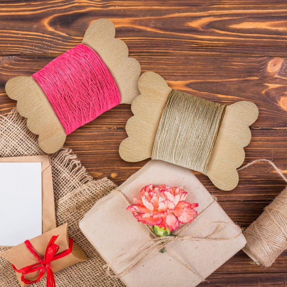 100 Bobinas de Hilo de Madera Marsrut para Costura 5.4x4 cm