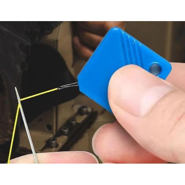 Automatic Needle Threaders for Hand Sewing, 2025 Upgrade Embroidery Floss, Sewing Machine Needle Threader, Sewing Supplies Tool, Fits All Needle Sizes (1, Light Blue)