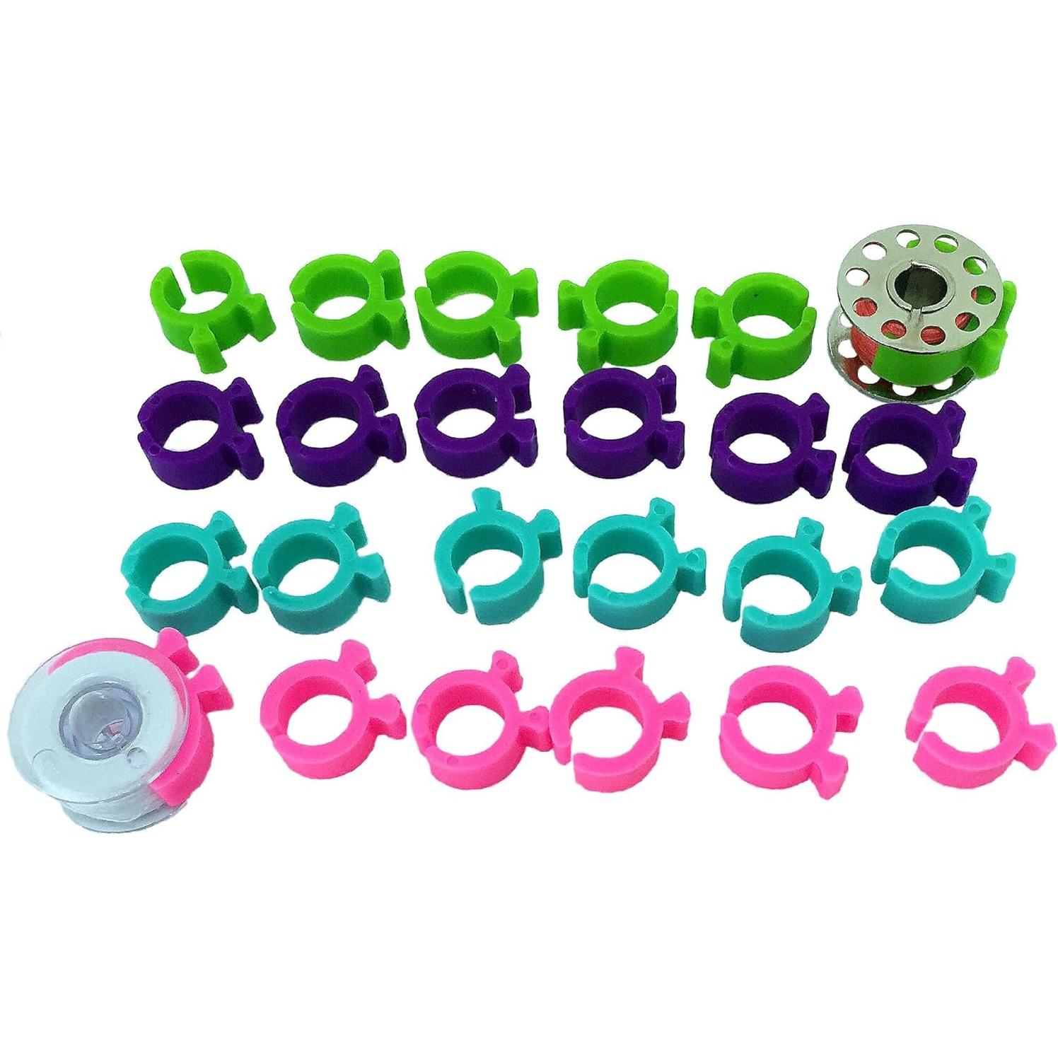 Juego de 14 Sujetadores de Bobinas PeavyTailor - Clips Organizadores de Hilo