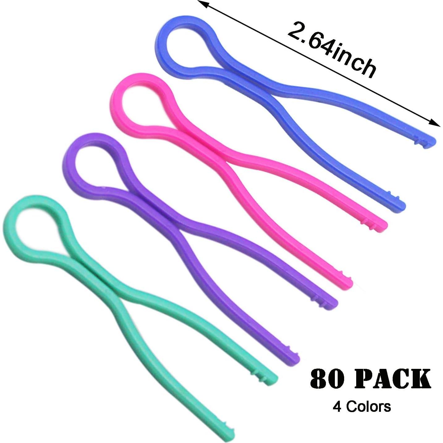 Luckkyme 80 Piezas Sujetadores de Bobinas de Hilo Multicolor