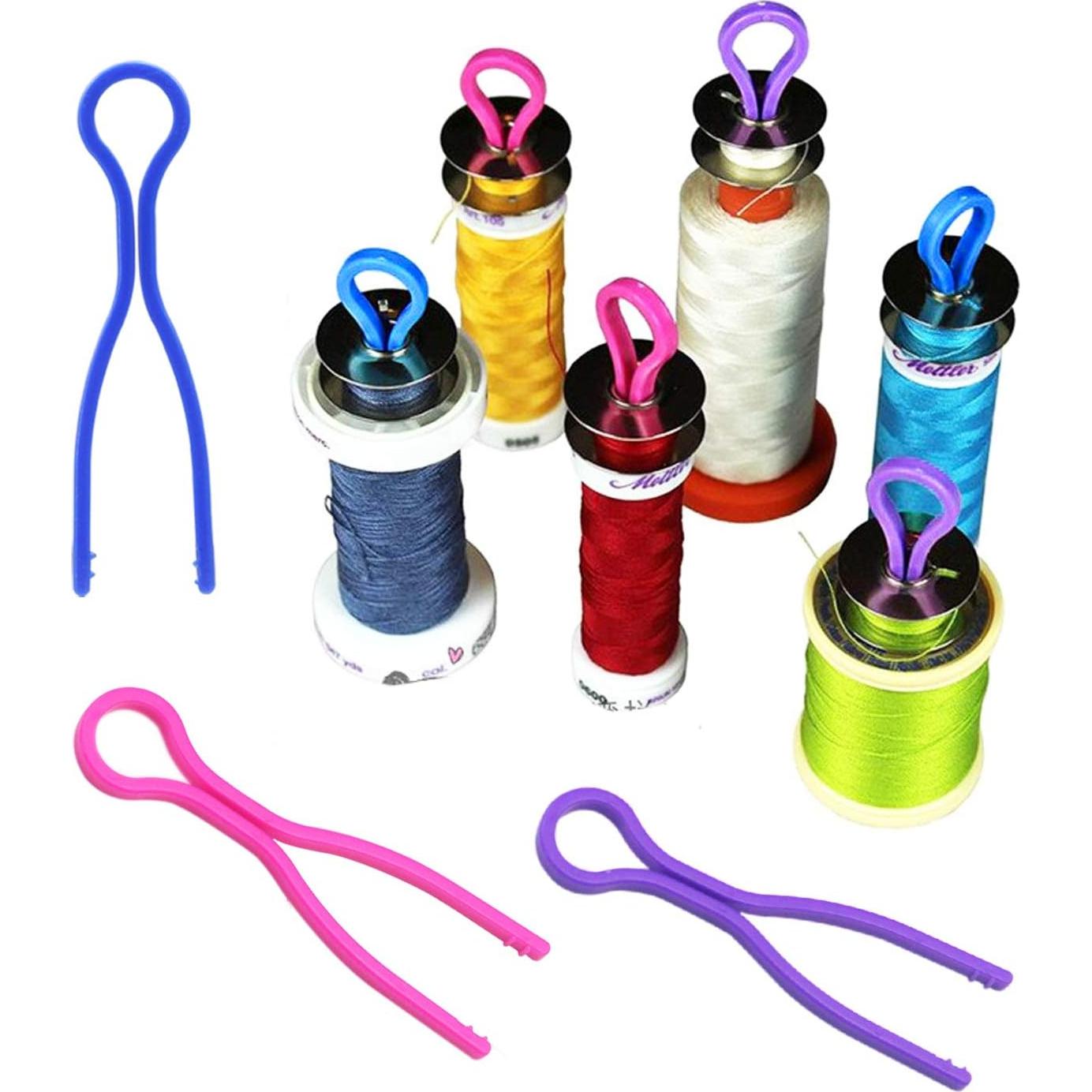 Luckkyme 80 Piezas Sujetadores de Bobinas de Hilo Multicolor