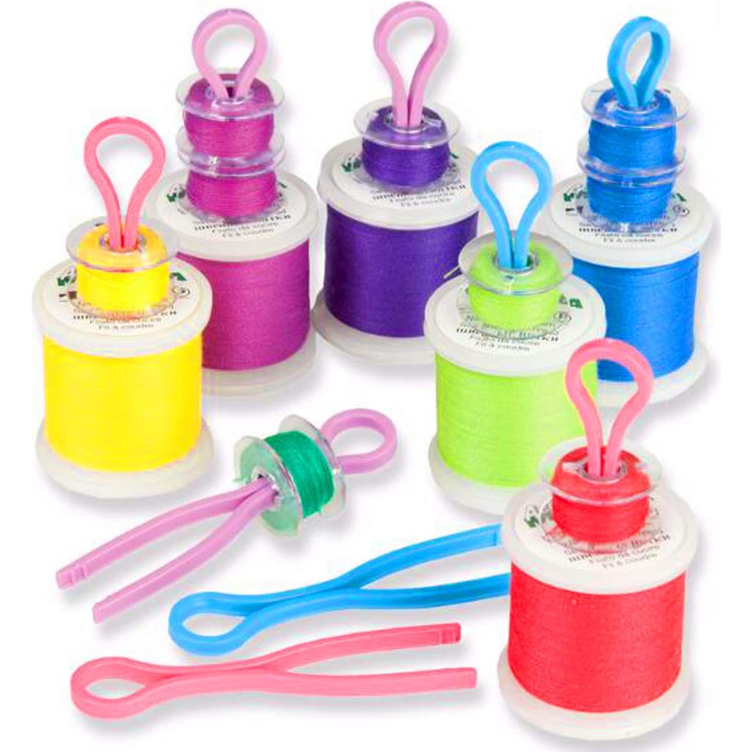 Luckkyme 80 Piezas Sujetadores de Bobinas de Hilo Multicolor
