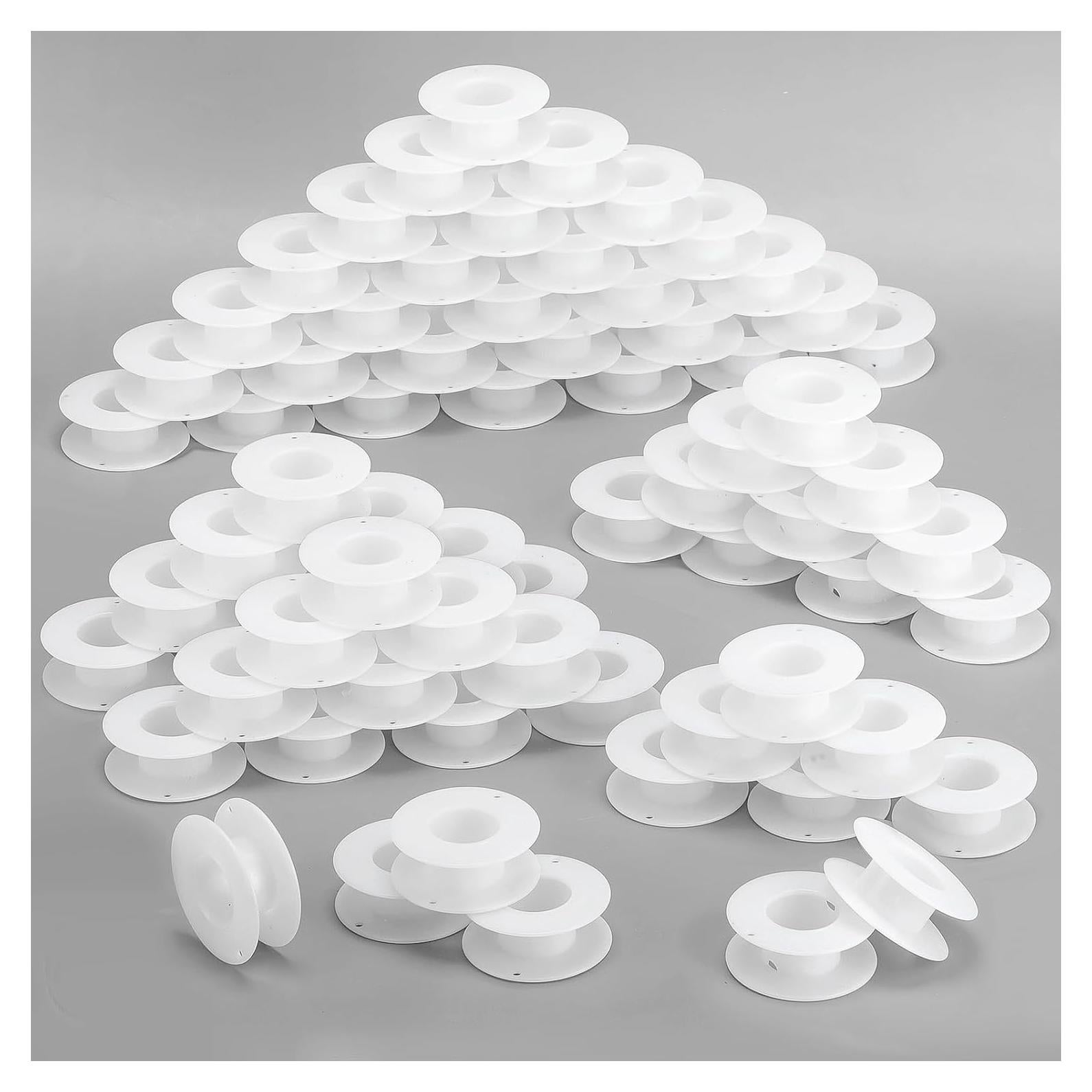 Paquete de 60 Carretes de Plástico Vacíos Weysat 5.6x2 cm