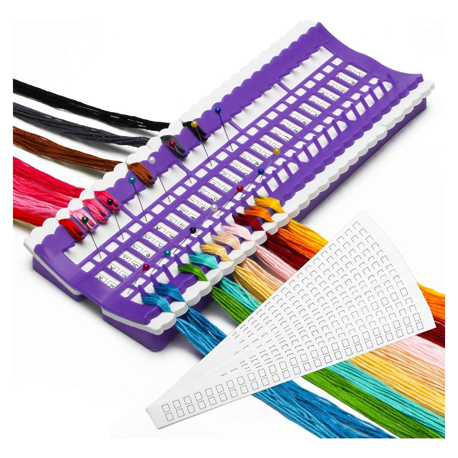 Organizador de Hilo Luxiv 50 Posiciones con 15 Tarjetas Reemplazables