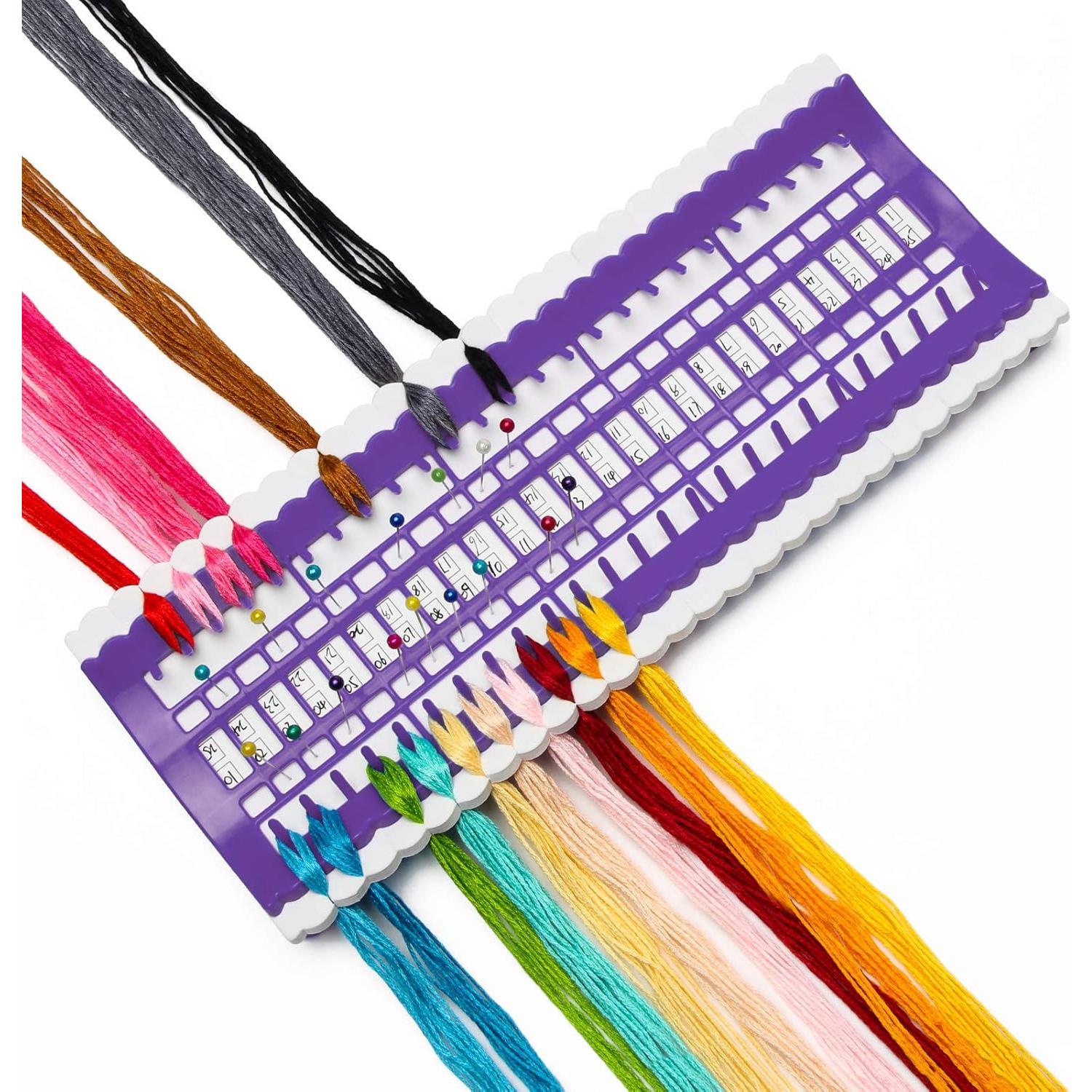 Organizador de Hilo Luxiv 50 Posiciones con 15 Tarjetas Reemplazables