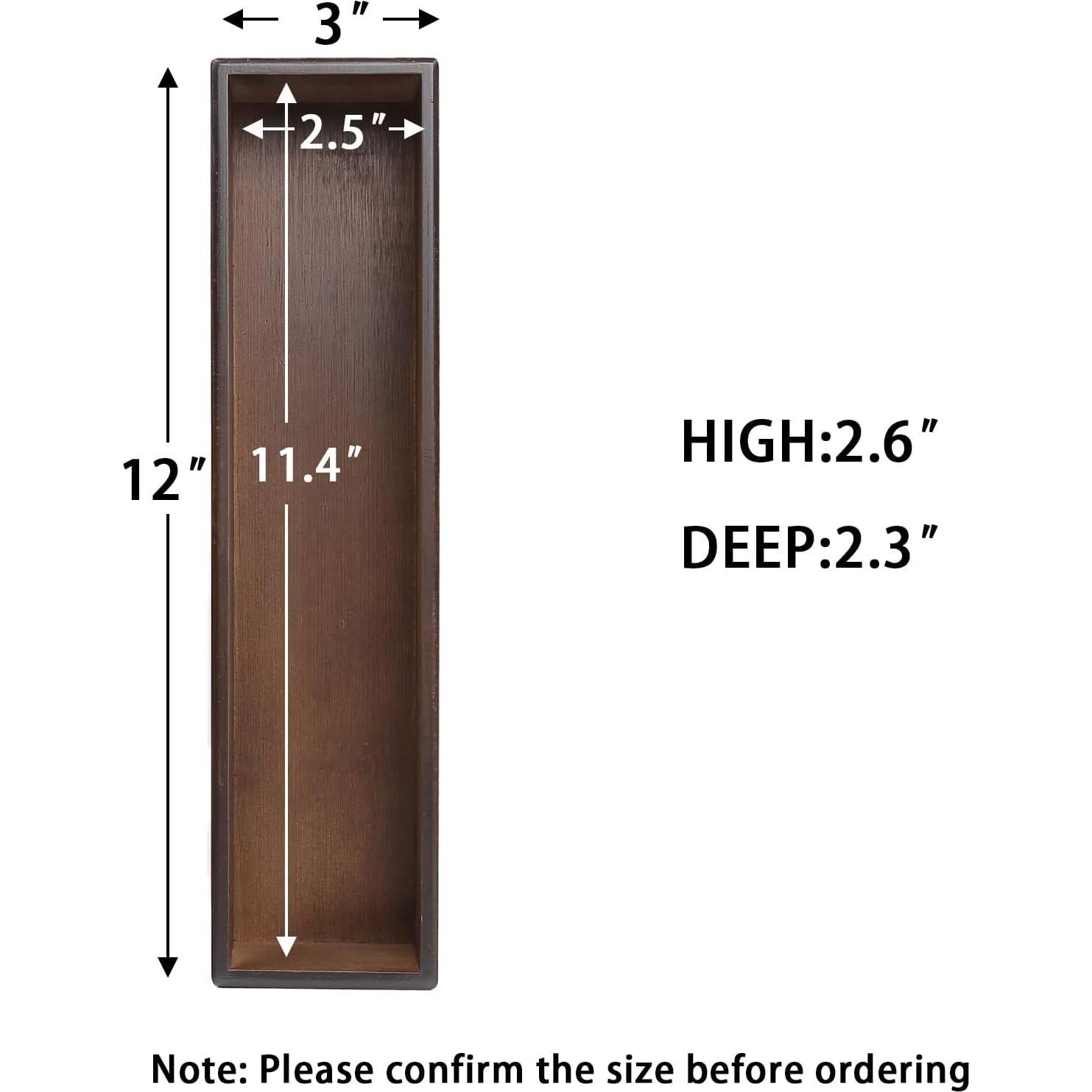 Organizador de Cajones de Bambú PRATIQUE 30.5x7.6x6.6 cm Marrón