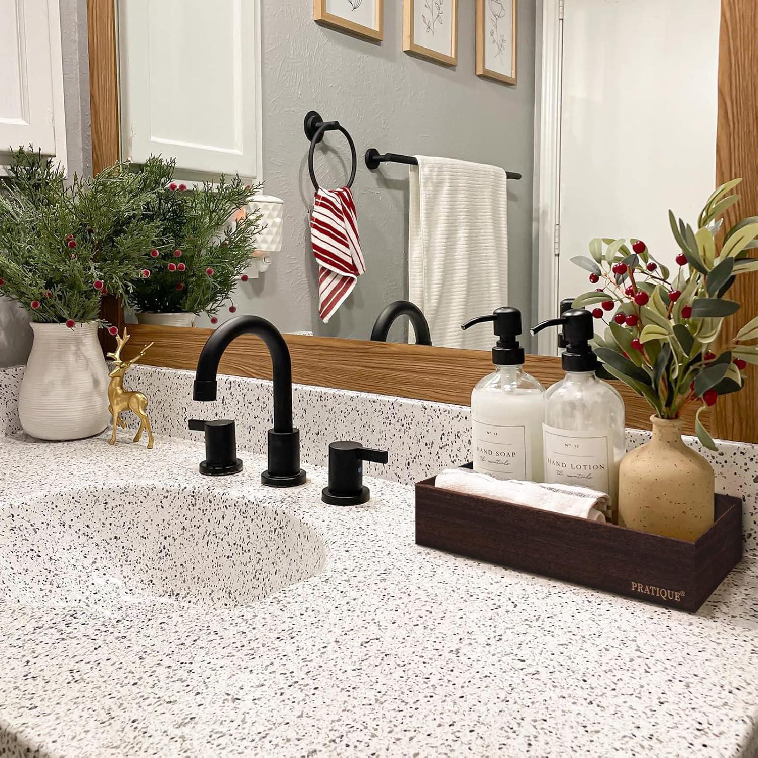 Organizador de Cajones de Bambú PRATIQUE 30.5x7.6x6.6 cm Marrón