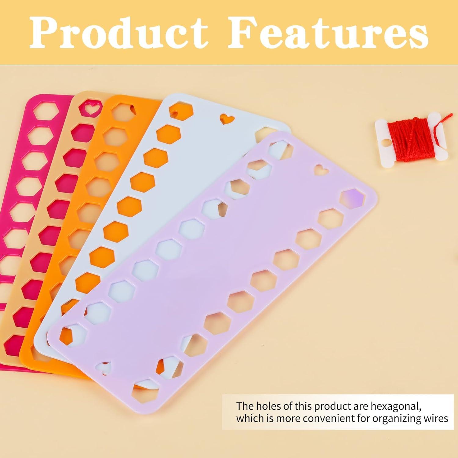 Organizador de Hilo de Bordado LOKUNN con 5 Bobinas y 196 Etiquetas