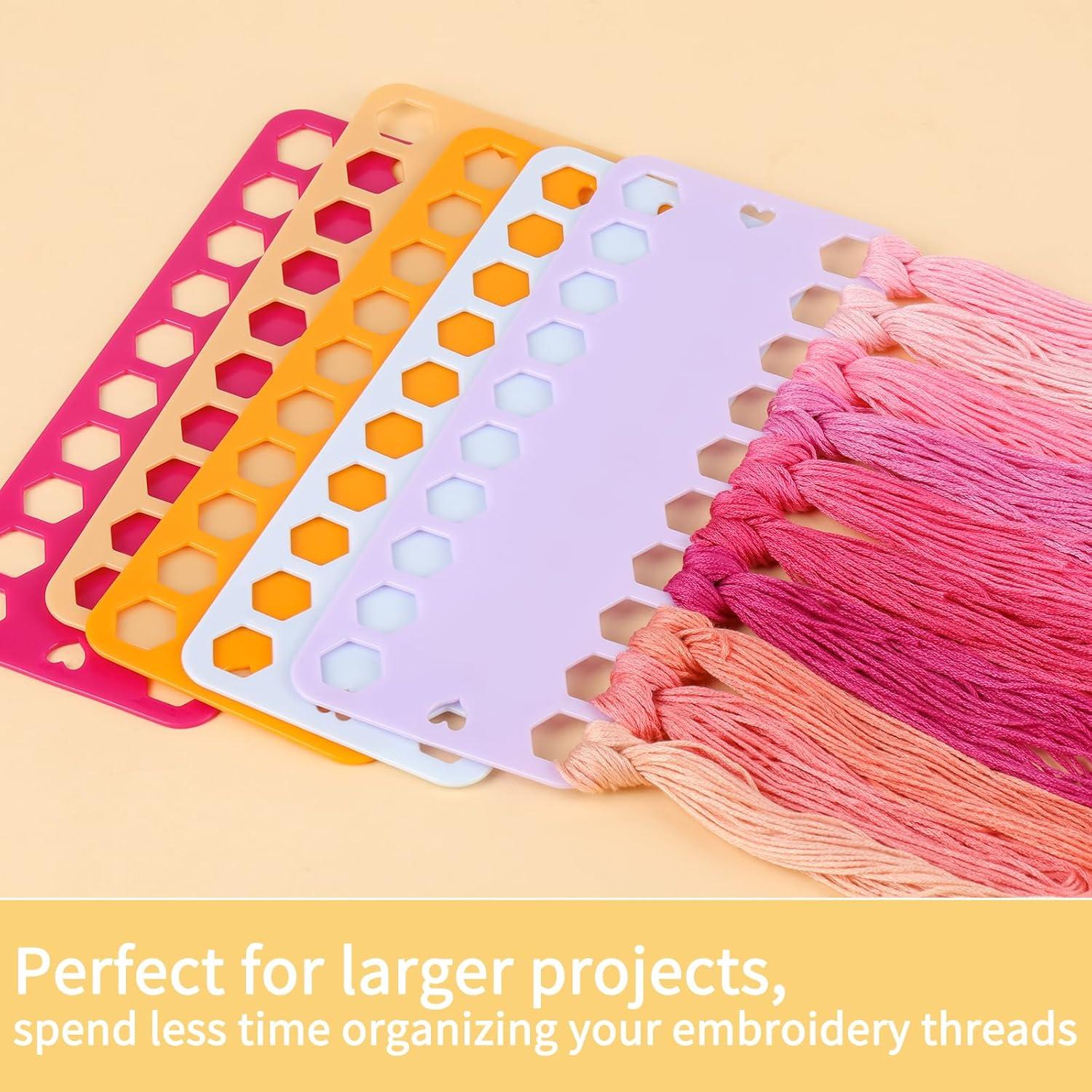Organizador de Hilo de Bordado LOKUNN con 5 Bobinas y 196 Etiquetas