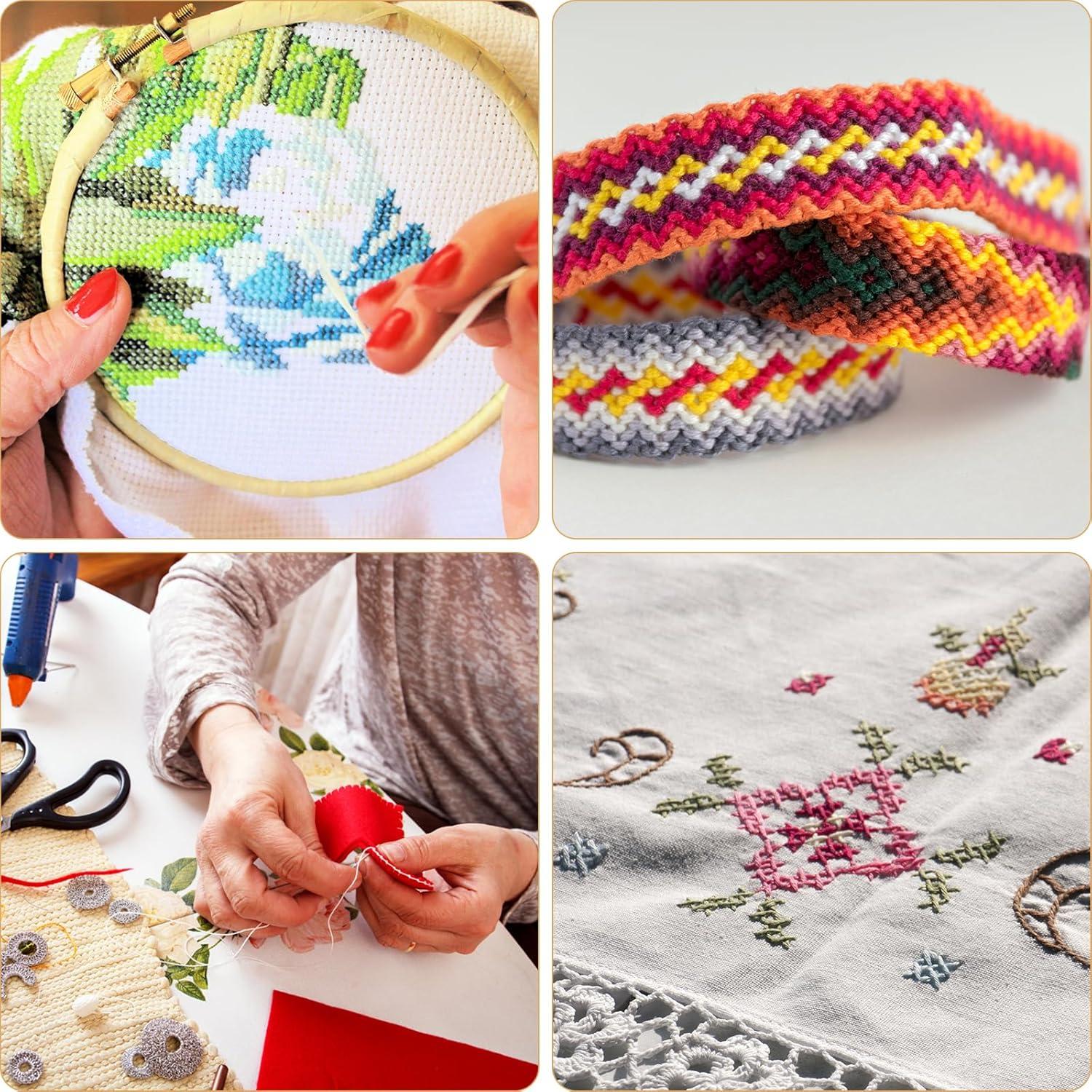 Organizador de Hilo de Bordado LOKUNN con 5 Bobinas y 196 Etiquetas