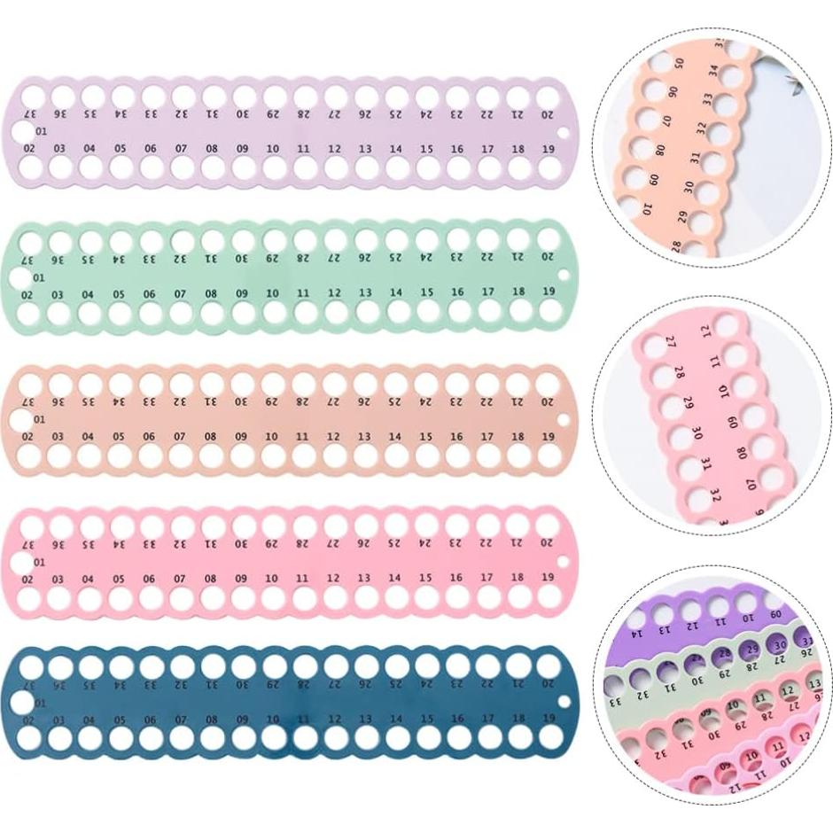 Organizador de Hilo de Bordado COHEALI 5 Piezas Plástico 37 Agujeros