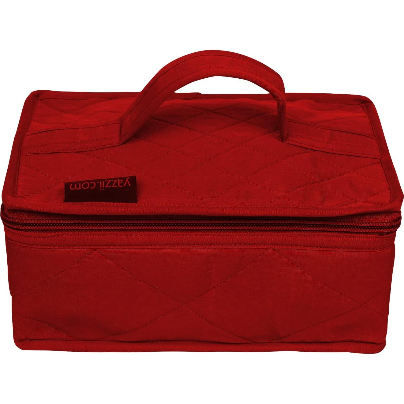 Bolsa Organizadora de Manualidades Yazzii 4 Bolsillos Rojo