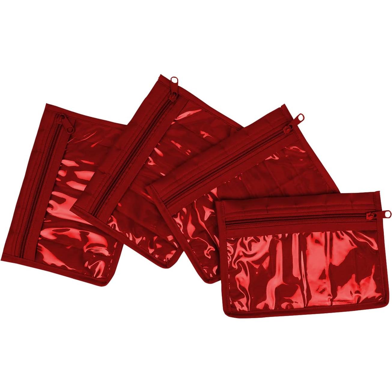 Bolsa Organizadora de Manualidades Yazzii 4 Bolsillos Rojo