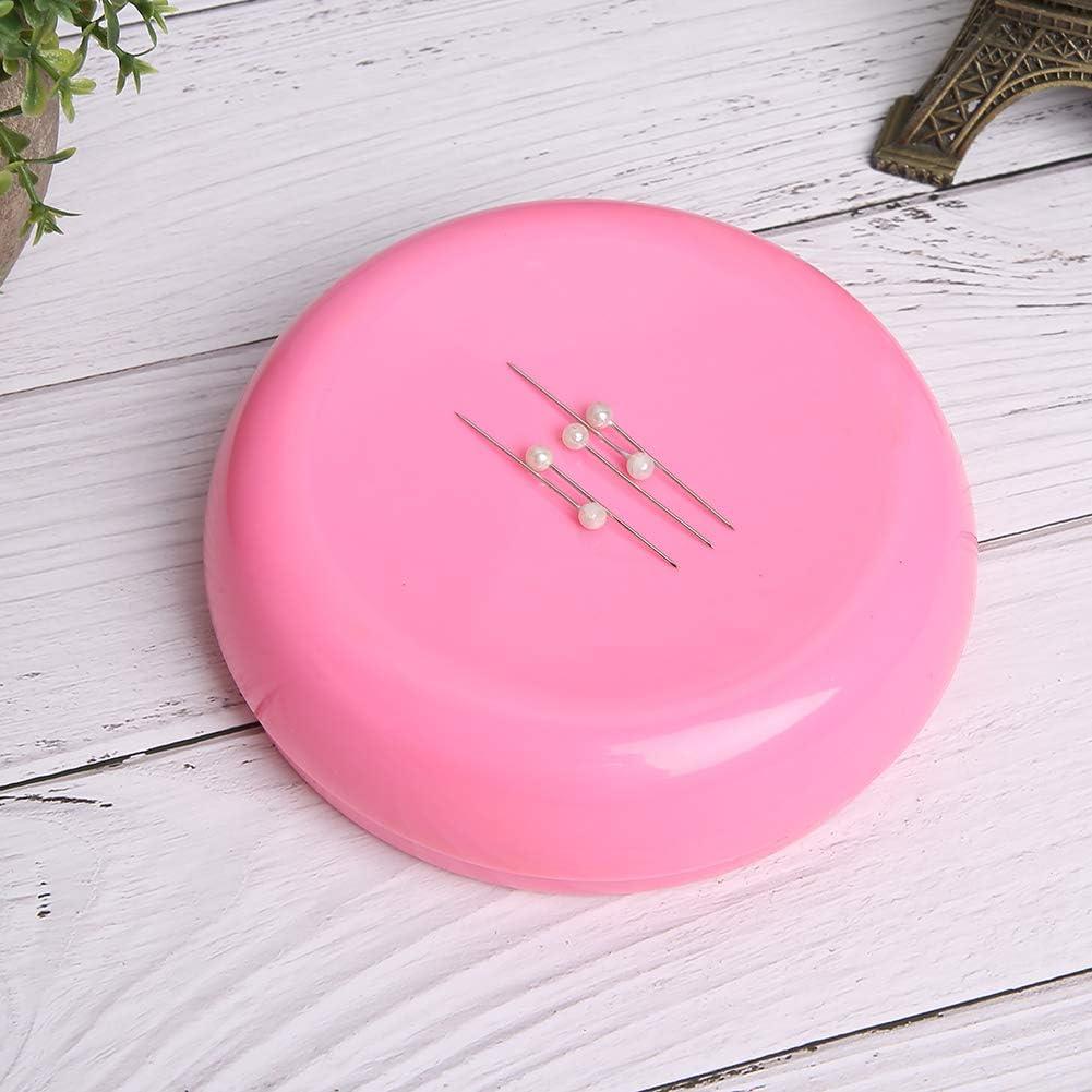 Cojín Magnético Redondo Gsycle para Agujas de Coser - Rosa