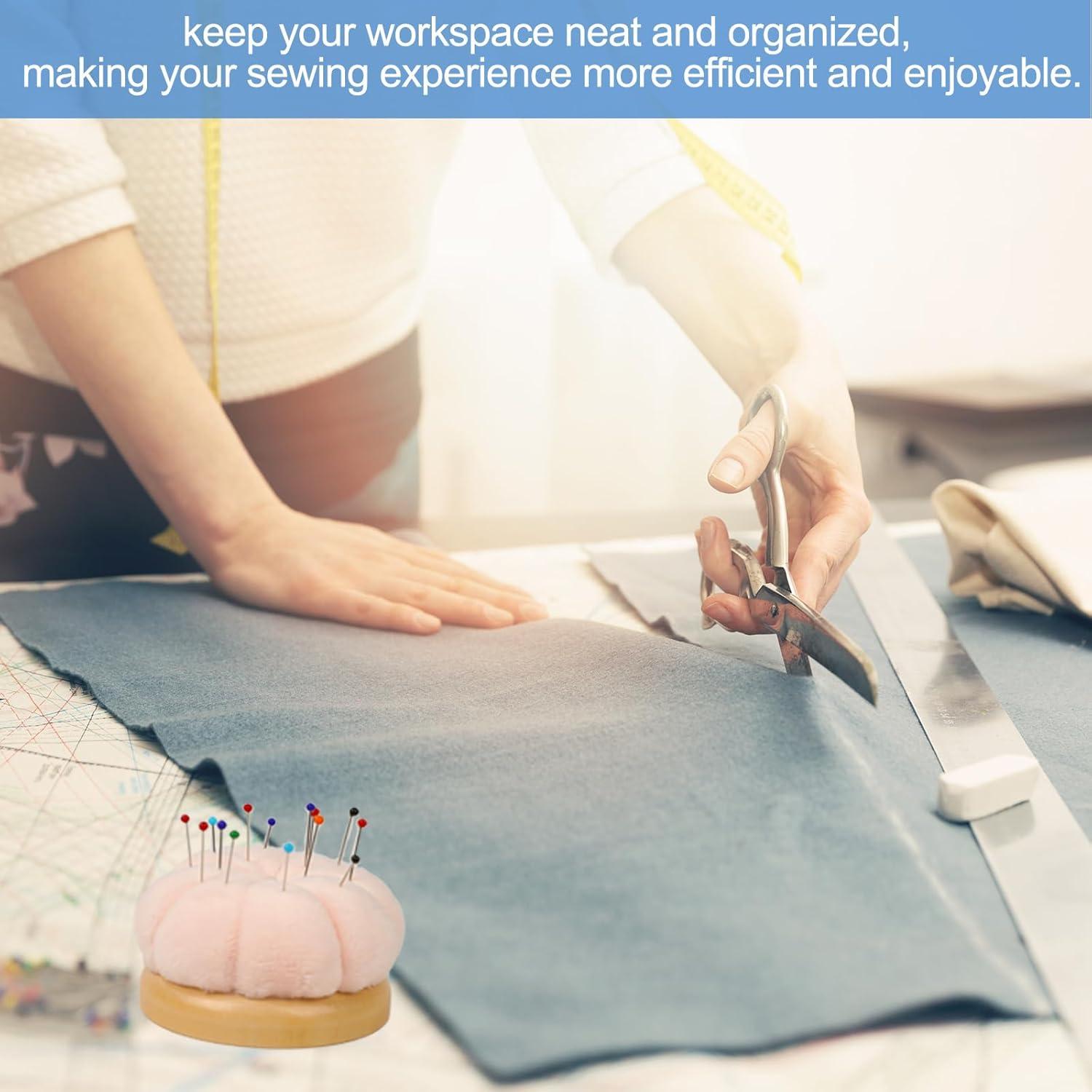 Almohadilla de Alfileres Hilltian con Base de Madera y 100 Alfileres