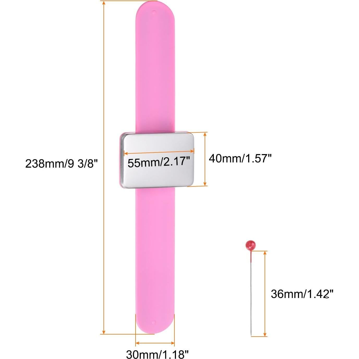 Soporte Magnético para Alfileres HARFINGTON Rosa con 100 Alfileres