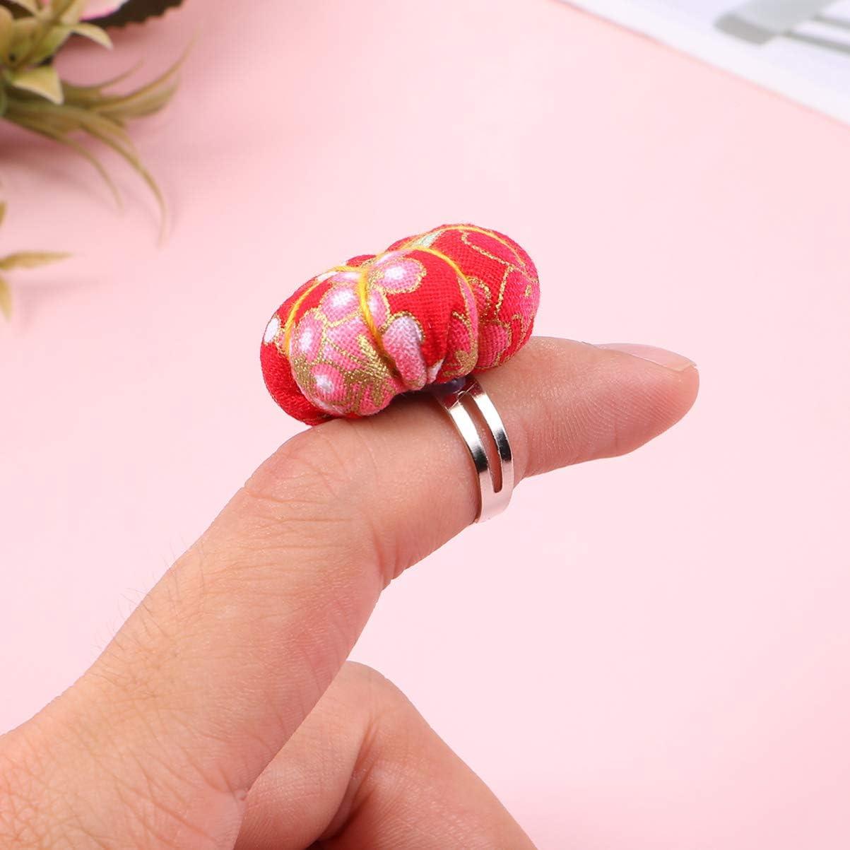 3 Anillos Almohadilla para Agujas EXCEART 3.5cm Color Aleatorio