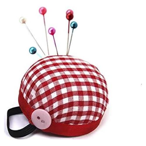 Almohadilla de Pin LASSUM 60mm Rojo y Blanco para Costura