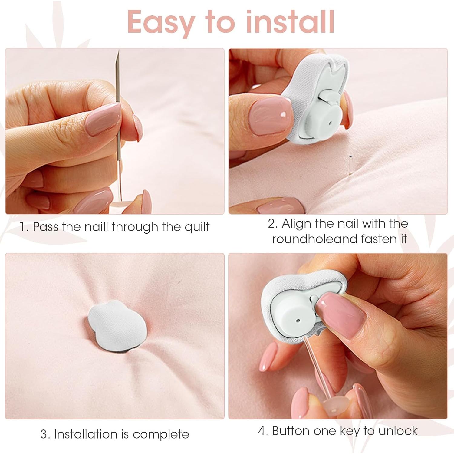 Conjunto de Clips para Edredón MQUPIN 16 Pcs Antideslizantes