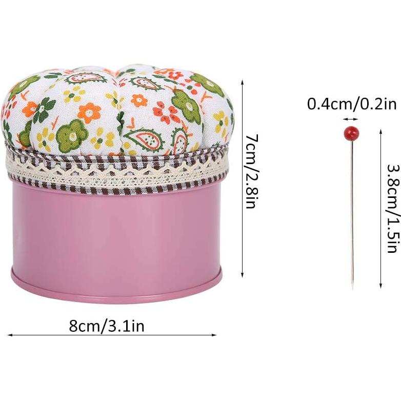 Alfileres de Costura de Vidrio TOPINCN - 500 Piezas con Caja