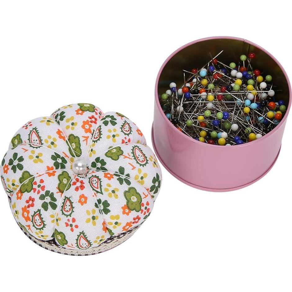 Alfileres de Costura de Vidrio TOPINCN - 500 Piezas con Caja