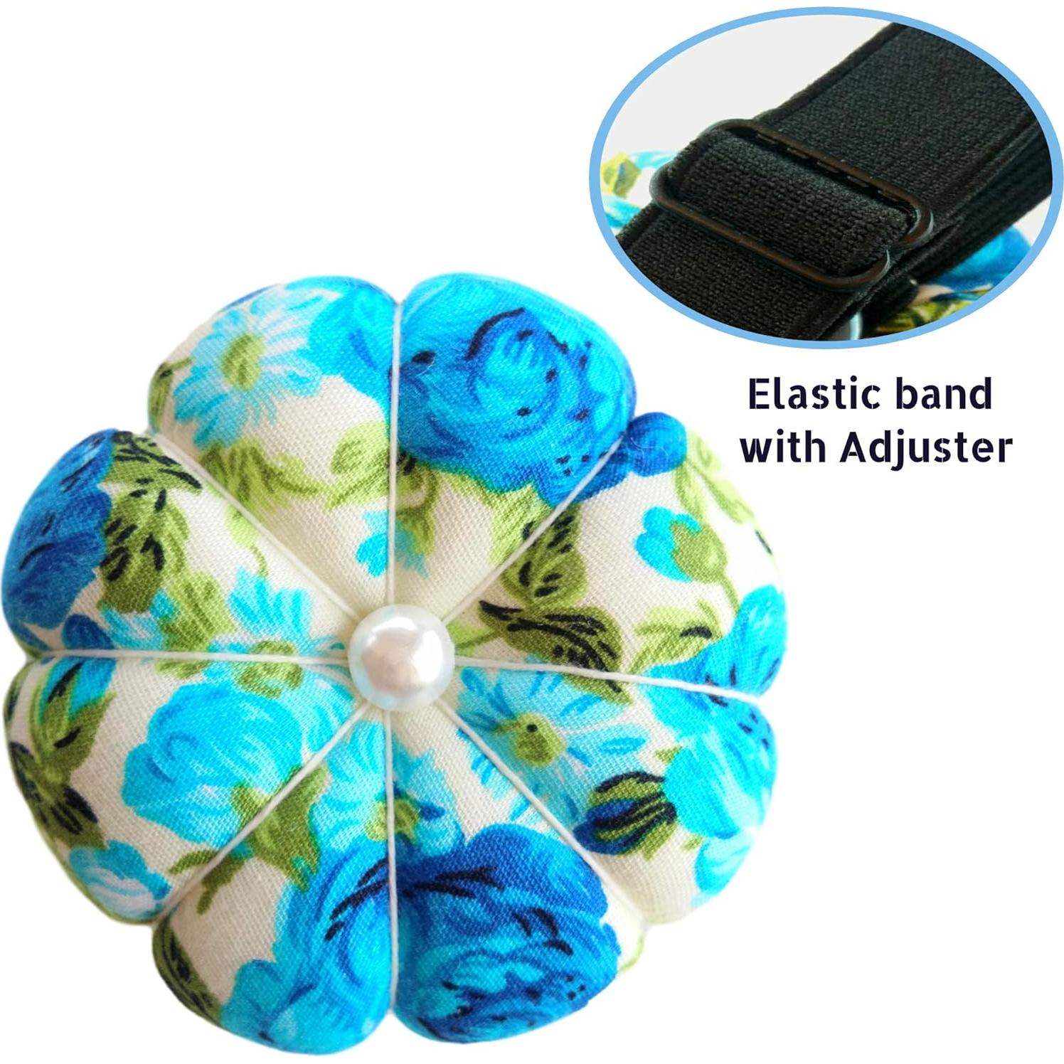 Almohadilla de Agujas CUSHYSTORE Floral Ajustable para Muñeca
